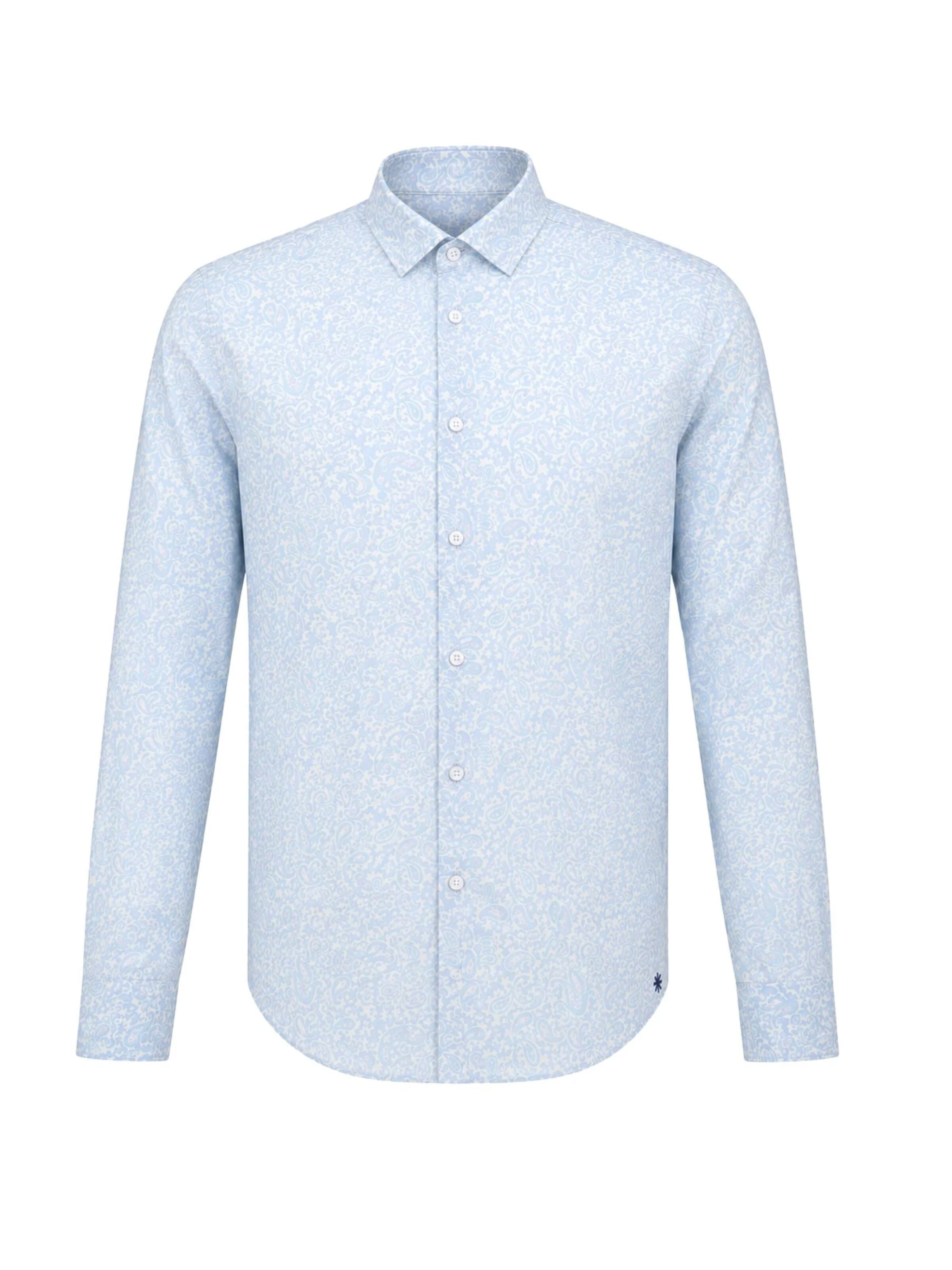Manuel Ritz Regular fit Button Up Shirt in Blue: front