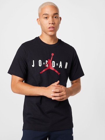 Tricou de la Jordan pe negru: față