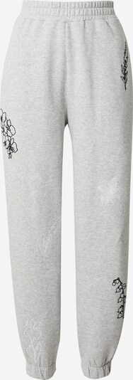 florence by mills exclusive for ABOUT YOU Pantalon 'Lili' en gris chiné / noir / blanc, Vue avec produit