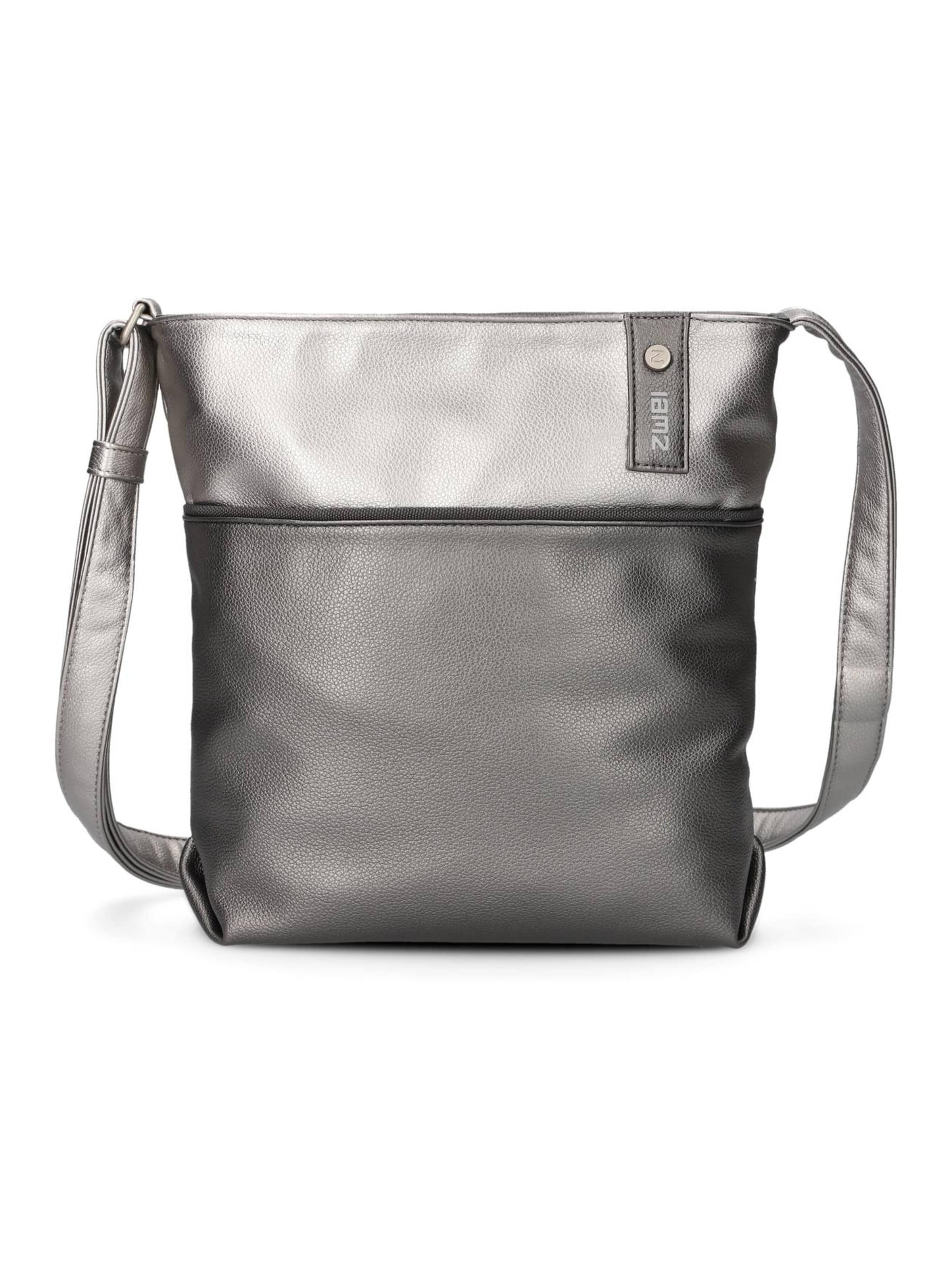 ZWEI Handbag 'JANA J10' in Silver