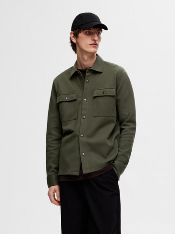 SELECTED HOMME Overgangsjakke 'SLHJACKIE' i grøn: forside