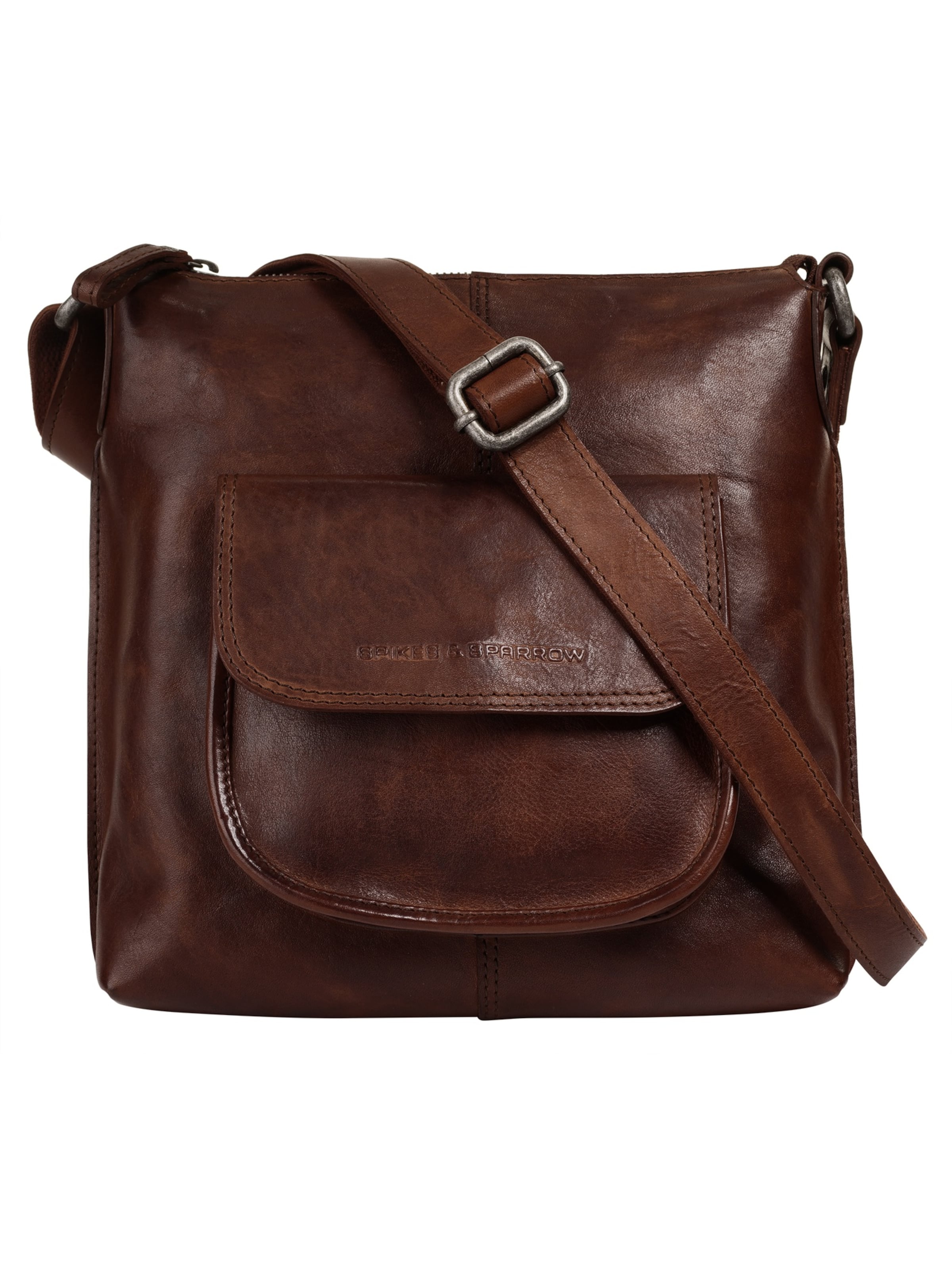 Spikes & Sparrow Crossbody Bag 'CROSS BODY' in Brown: front