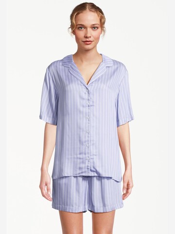 SEIDENSTICKER Pajama 'Classic Web' in Purple