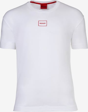 HUGO Tričko – bílá: přední strana