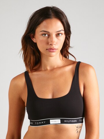 Bustieră Sutien de la Tommy Hilfiger Underwear pe negru: față