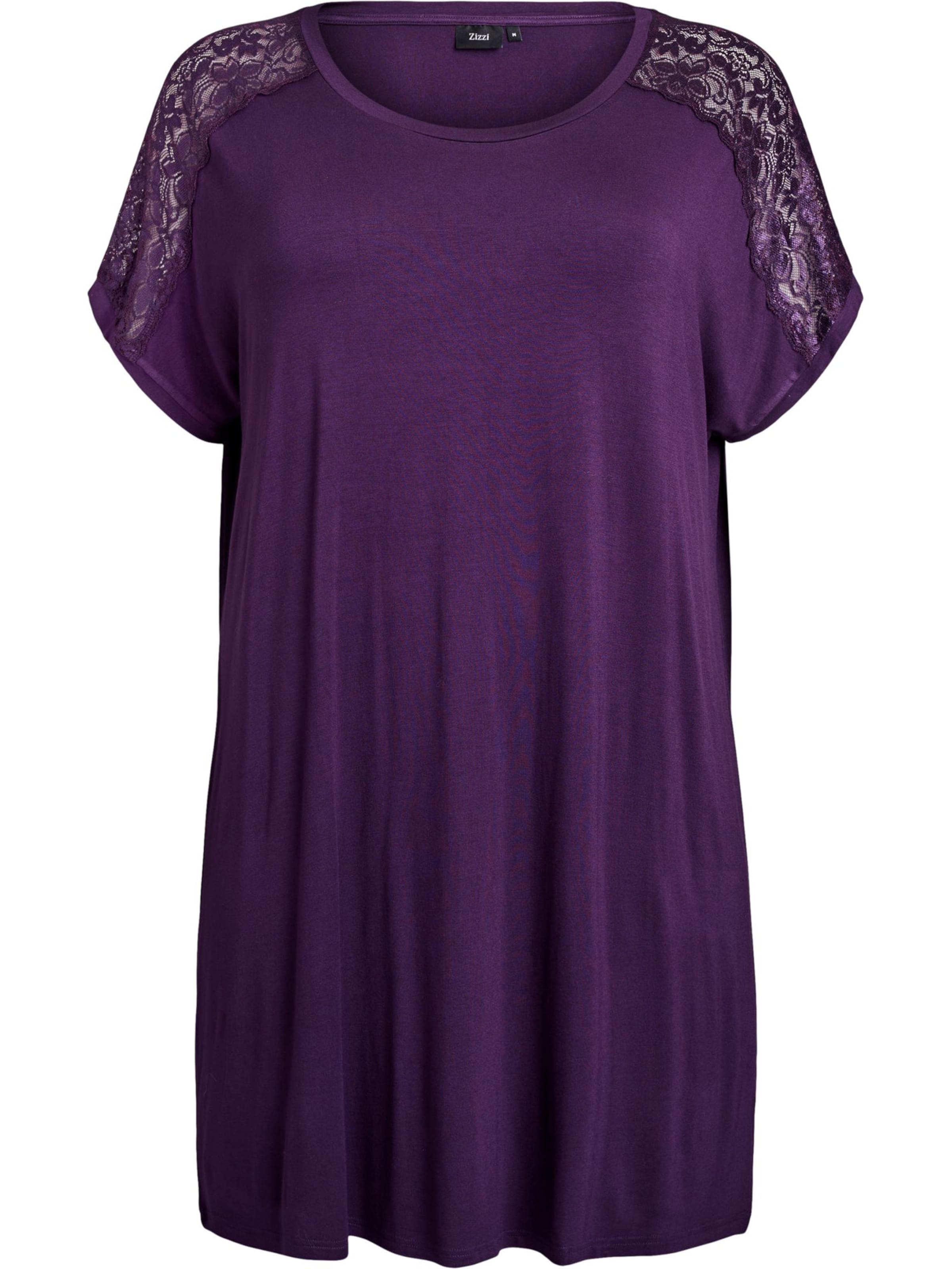 Zizzi Nightgown 'MHALI' in Purple: front