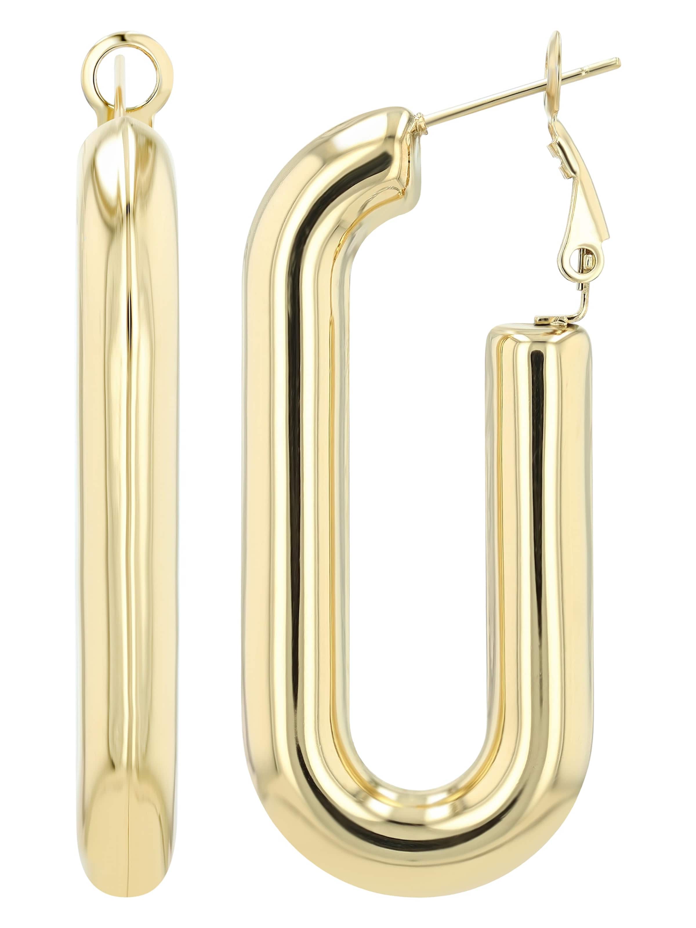 Akzent Earrings 'wasserfest' in Gold: front