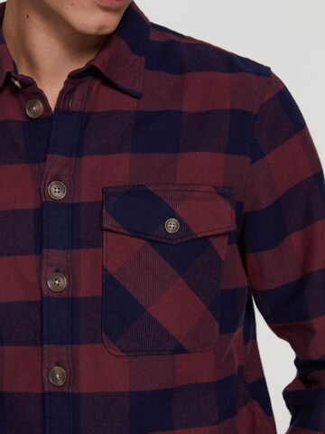 Shiwi - Regular Fit Camisa 'Brad' em vermelho