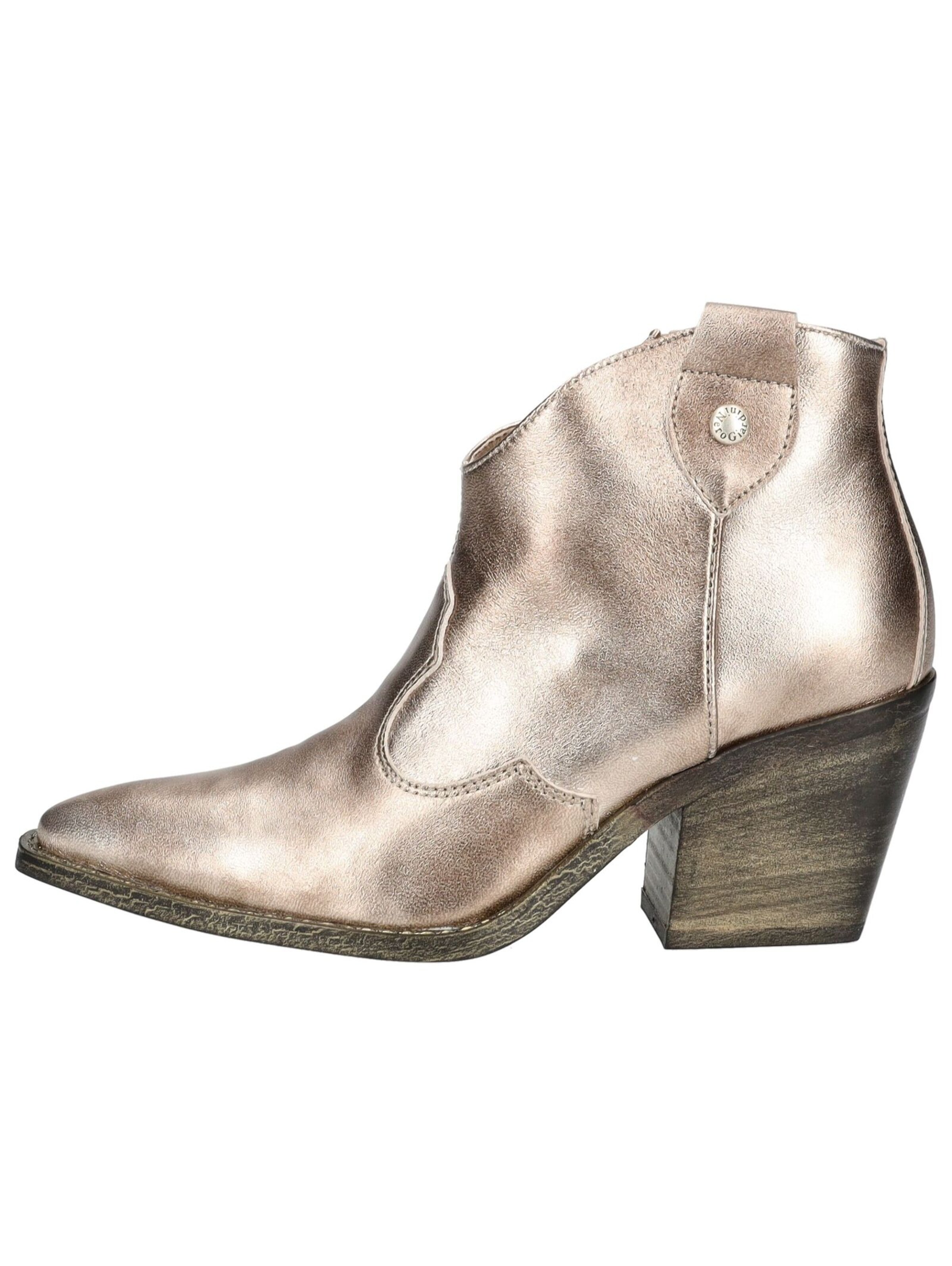 Nero Giardini Ankle Boots in Gold