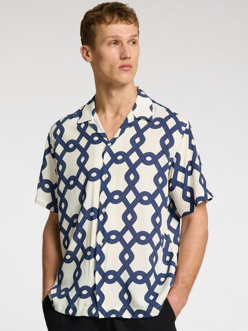 SELECTED HOMME Comfort fit Button Up Shirt 'SLHVero' in White
