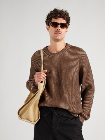 ARMEDANGELS Sweater 'ANDRAAS' in Brown: front