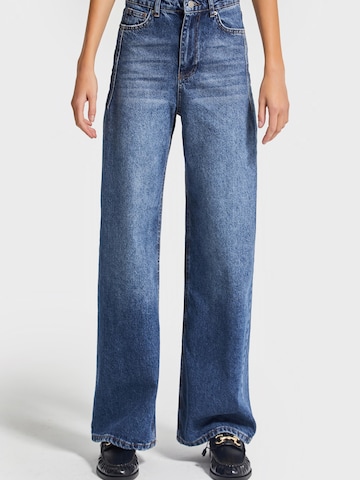 IT'S BASIC Wide leg Jeans 'Olea Wide High Rise Jeans' in Blue