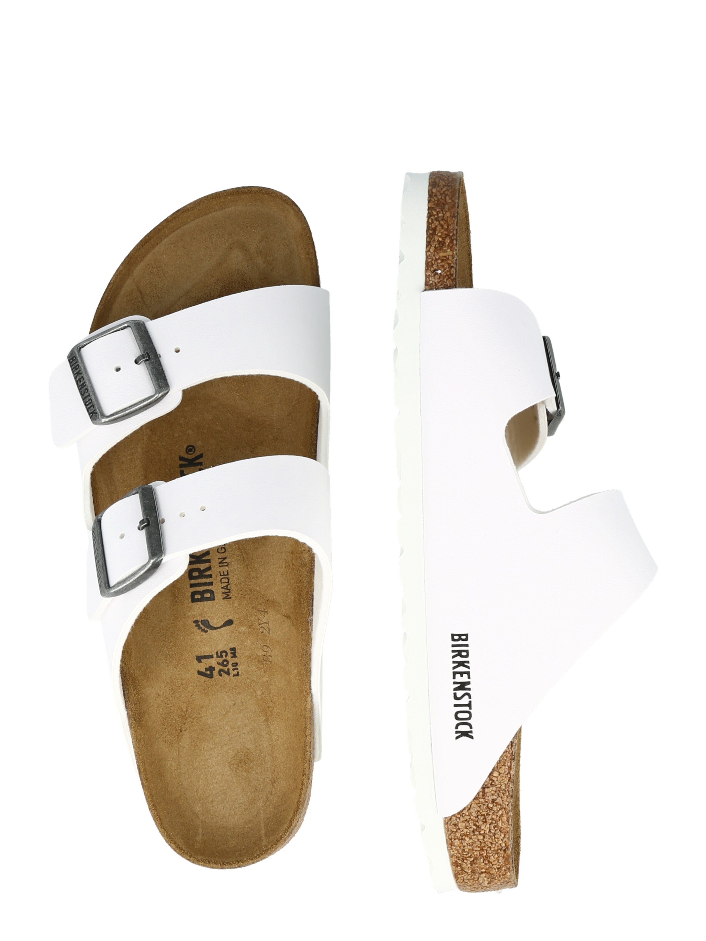 BIRKENSTOCK Plätu 'Arizona', värv valge