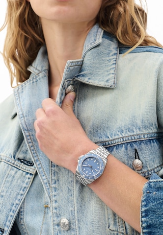 Montre à affichage analogique ' Rowan Date ' rag & bone en argent : devant