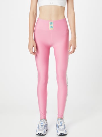 Skinny Pantalon de sport 'Icecold' Eivy en rose : devant