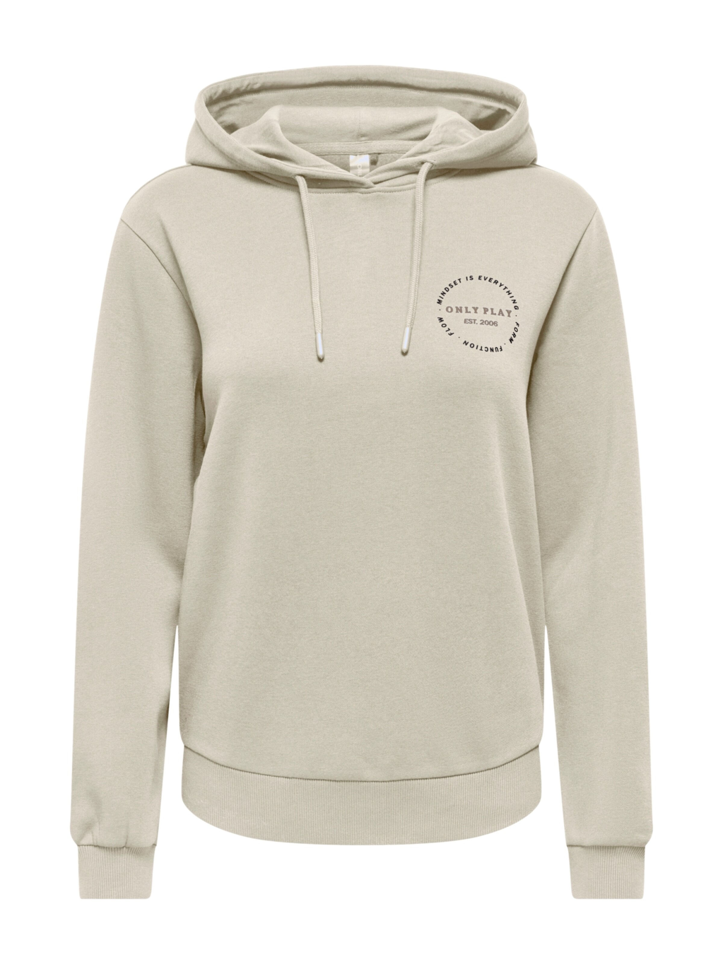 ONLY PLAY Sportief sweatshirt 'ONPCava' in Beige: voorkant