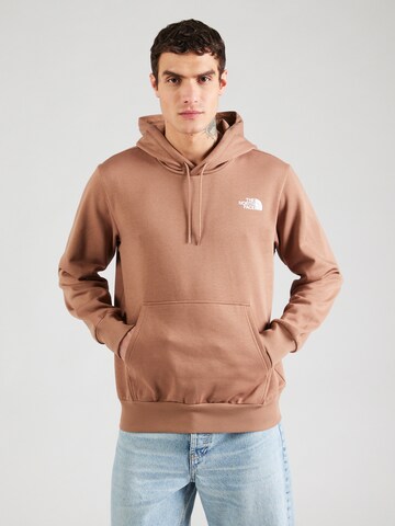 Felpa 'SIMPLE DOME' di THE NORTH FACE in marrone: frontale