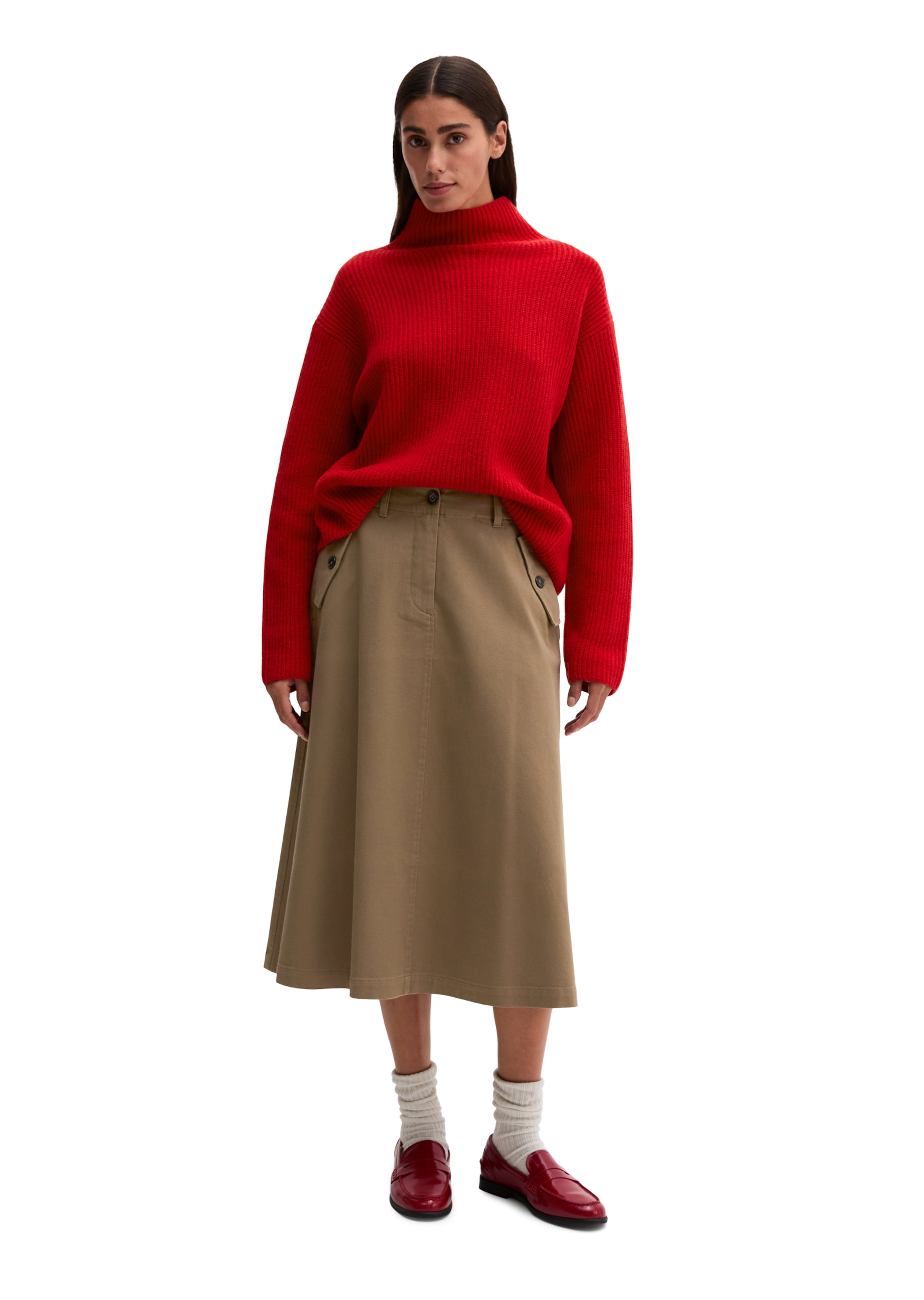 Marc O'Polo Trui in Rood: voorkant