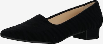 PETER KAISER Classic Flats in Black: front