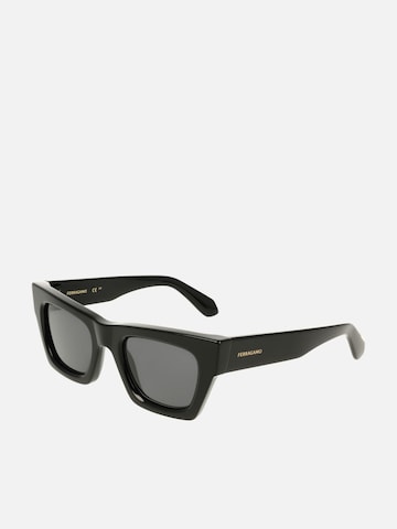 FERRAGAMO - Gafas de sol en negro: frente