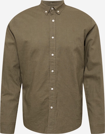 Clean Cut Copenhagen Button Up Shirt in Green: front