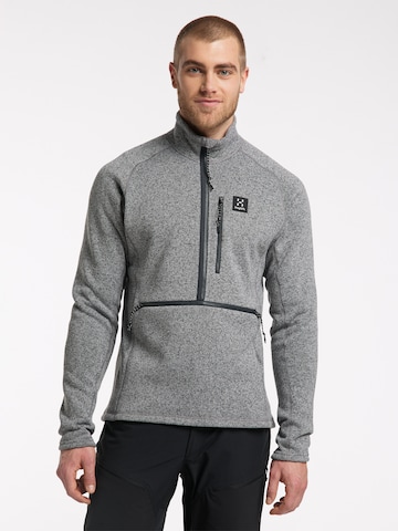 Haglöfs Athletic Fleece Jacket 'Risberg' in Grey: front