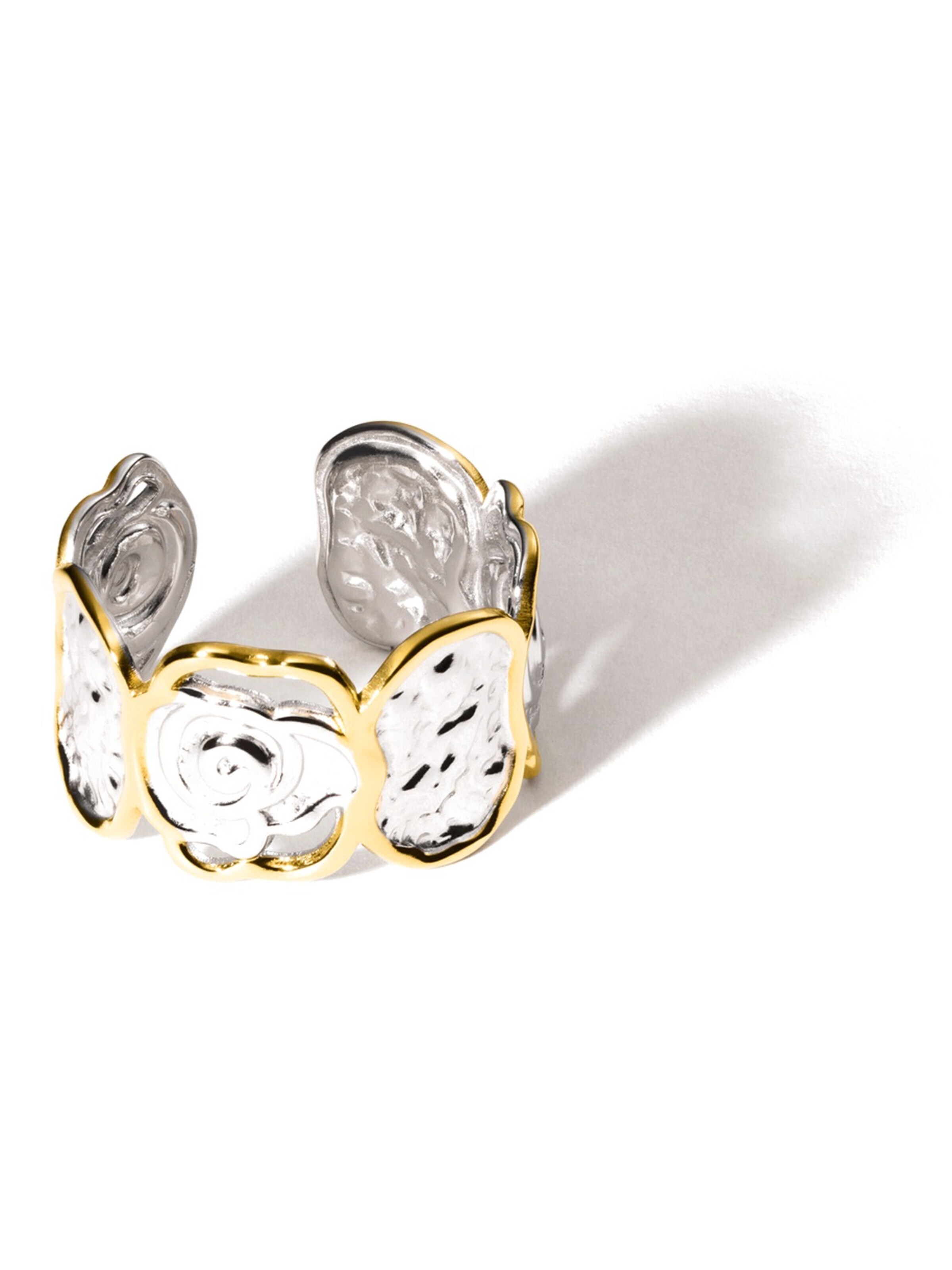 hiBALI Ring 'Swirl'‌‌‌‌‌‌‌ in Mischfarben: Vorderseite