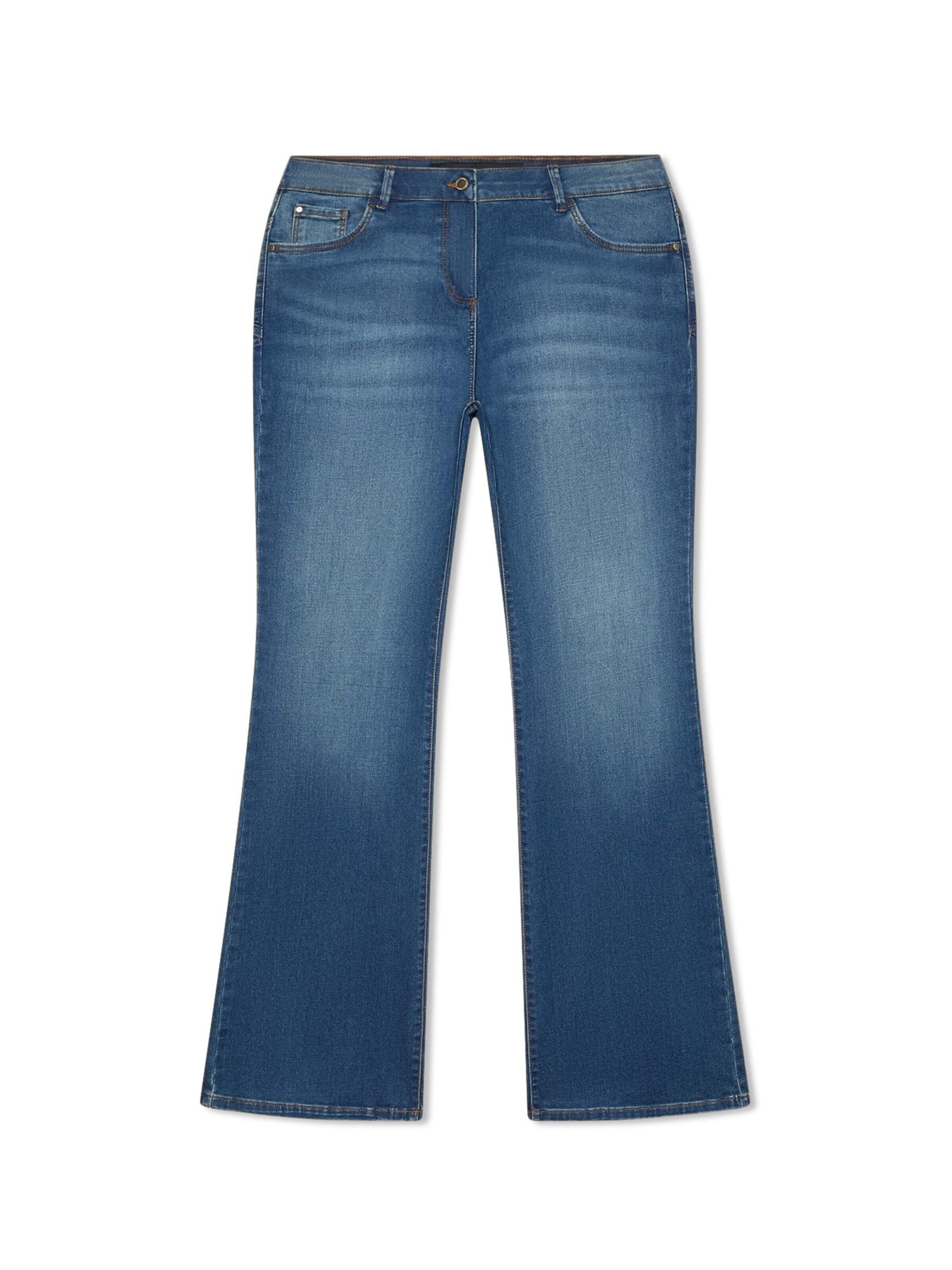 Wide leg Jeans di Fiorella Rubino in blu: frontale