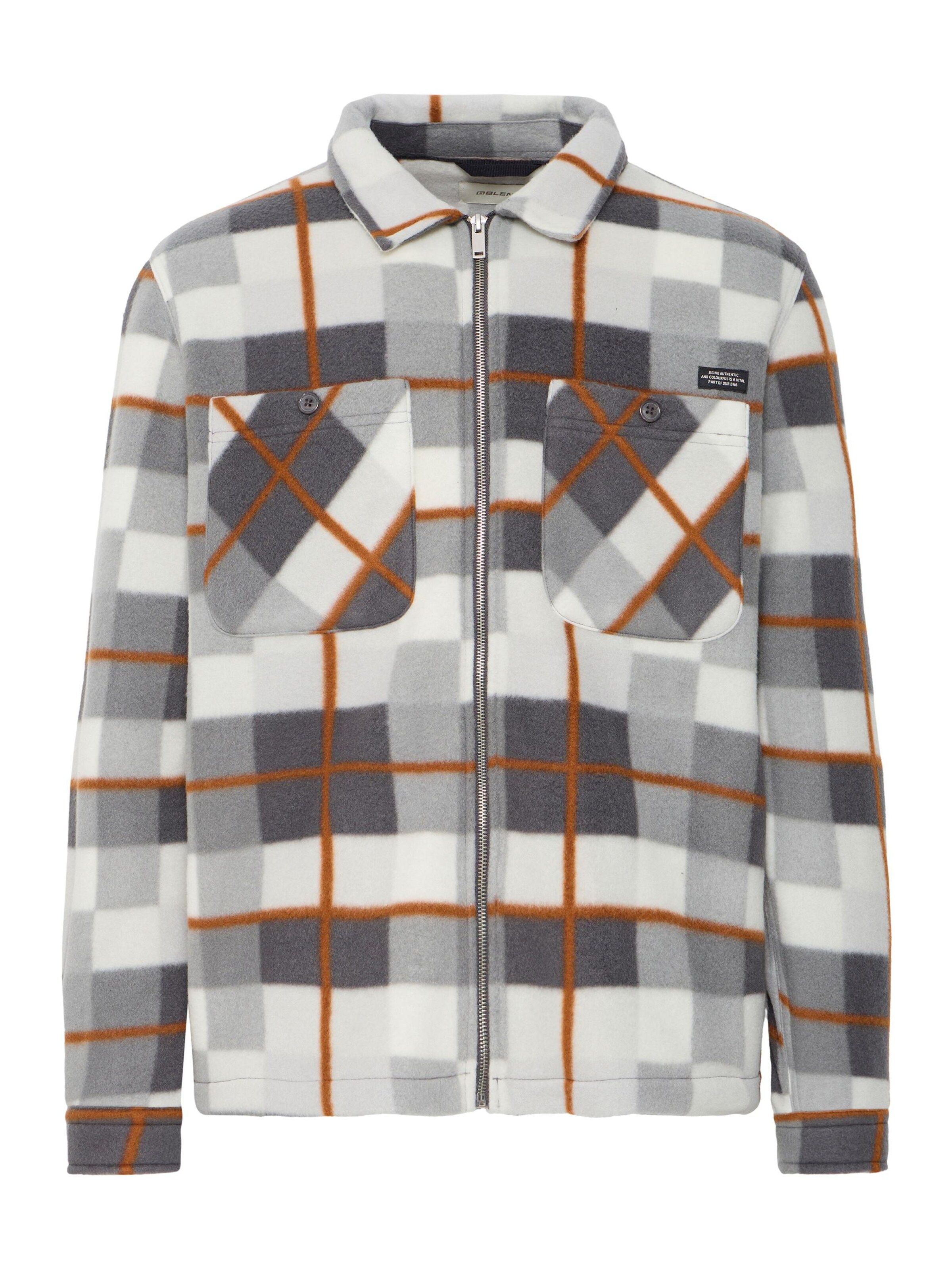 BLEND Tussenjas in Grijs: voorkant