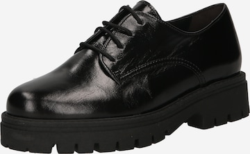 GABOR Обувки с връзки в черно: отпред