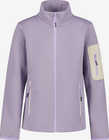 ICEPEAK Athletic Fleece Jacket in Purple: front