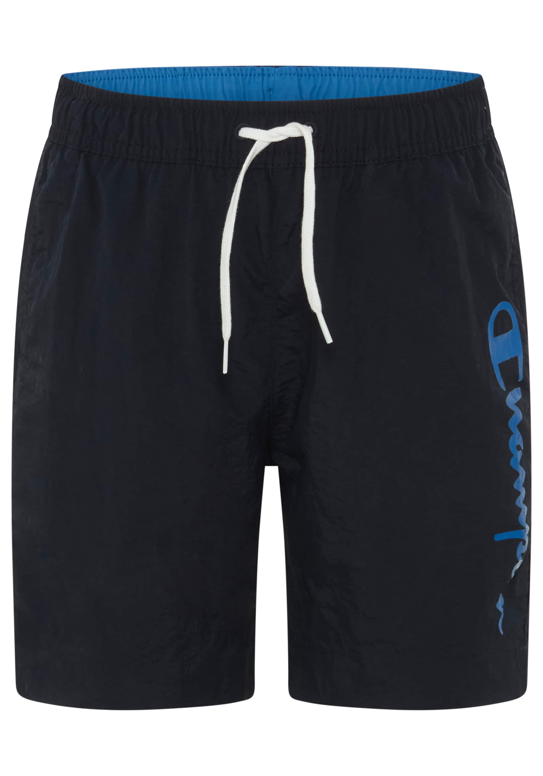 Champion Badeshorts in Schwarz: Vorderseite