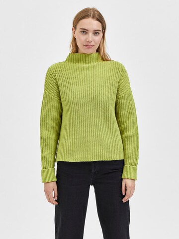 SELECTED FEMME Trui 'Selma' in Groen: voorkant