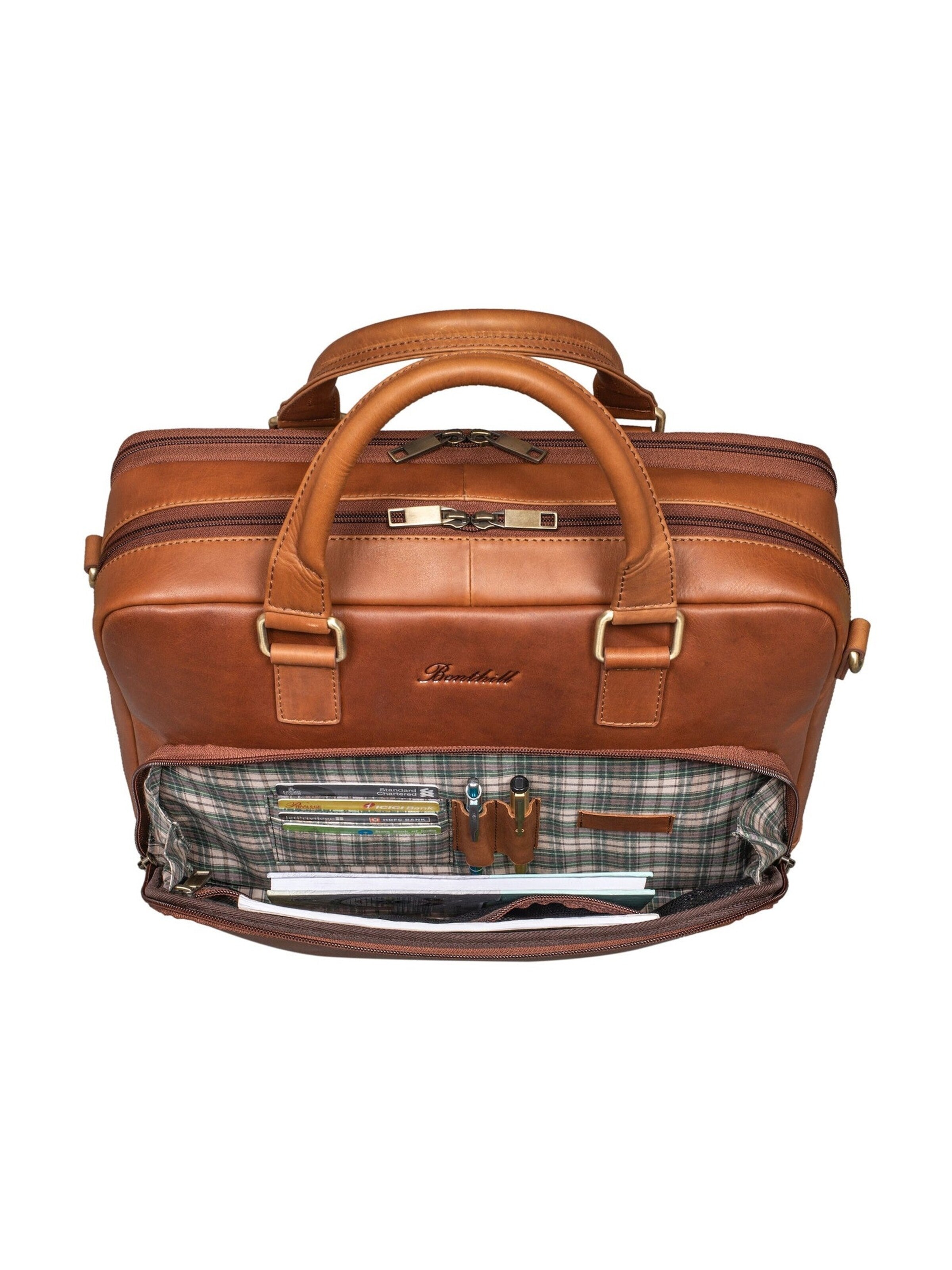 Benthill Briefcase in Brown