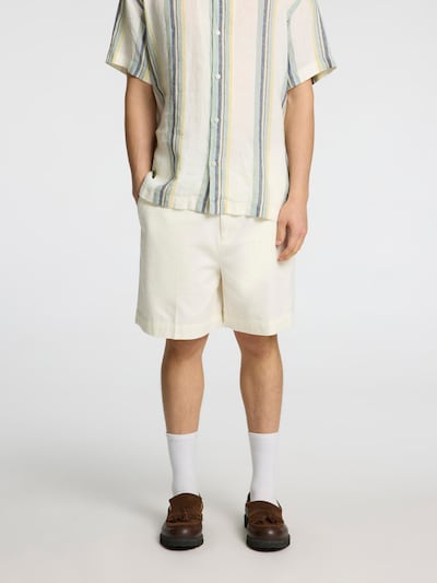 SELECTED HOMME Pantalon chino en blanc cassé, Vue avec produit