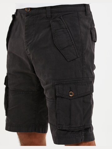 Threadbare Regular Cargo Pants 'Lugo' in Black