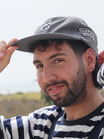 Casquette '5-Panel Cap Organic' Surf Monkey en gris