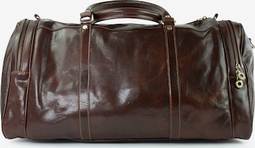 Sac week-end 'JULIAN' lePelou en marron : devant