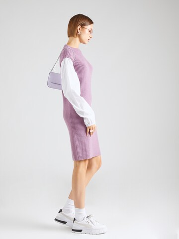 JDY Knitted dress 'SAGA' in Purple