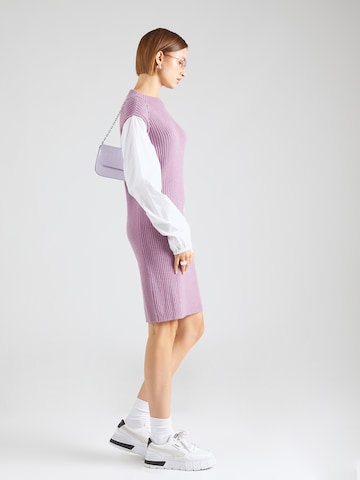 JDY Pletena obleka 'SAGA' | vijolična barva