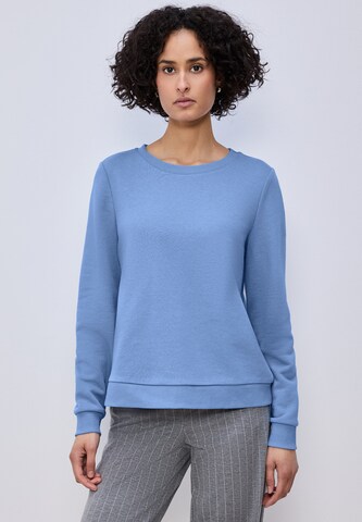 STREET ONE Sweatshirt in Blau: Vorderseite