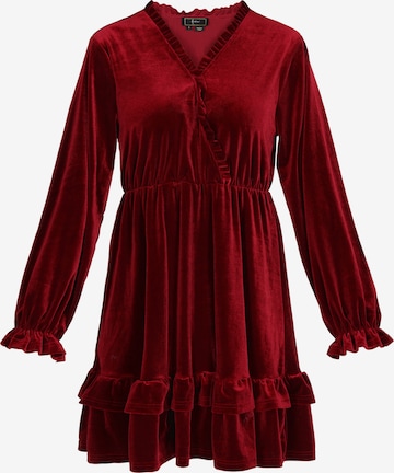 faina - Vestido em vermelho: frente