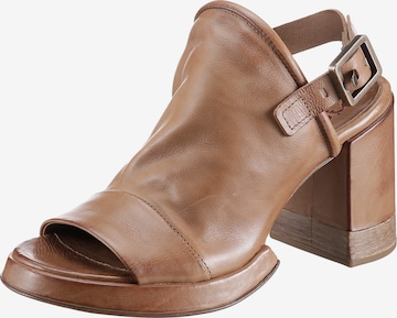 A.S.98 Sandals in Brown: front