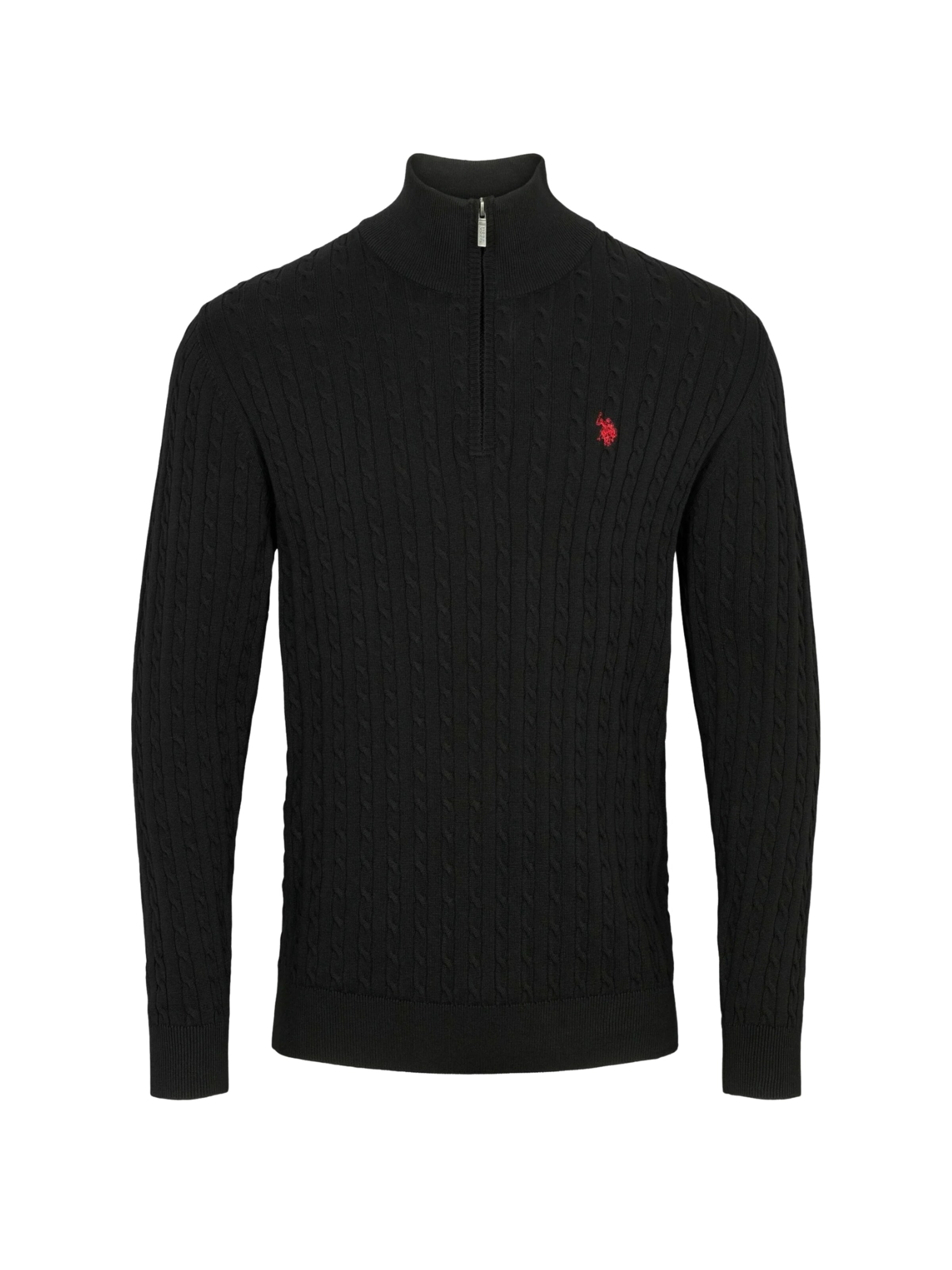 U.S. POLO ASSN. Svetr 'Romeo' – černá: přední strana