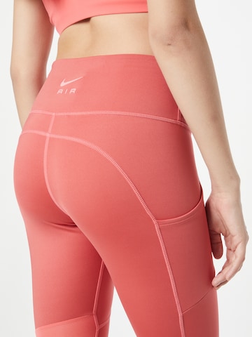 NIKE Skinny Sportovní kalhoty – oranžová