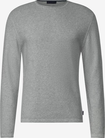 Street One MEN Sweater in Grey: front