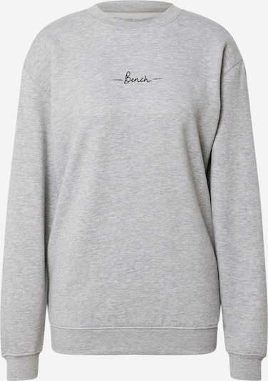 BENCH Sweatshirt 'OLIVIA 2' in graumeliert / schwarz, Produktansicht