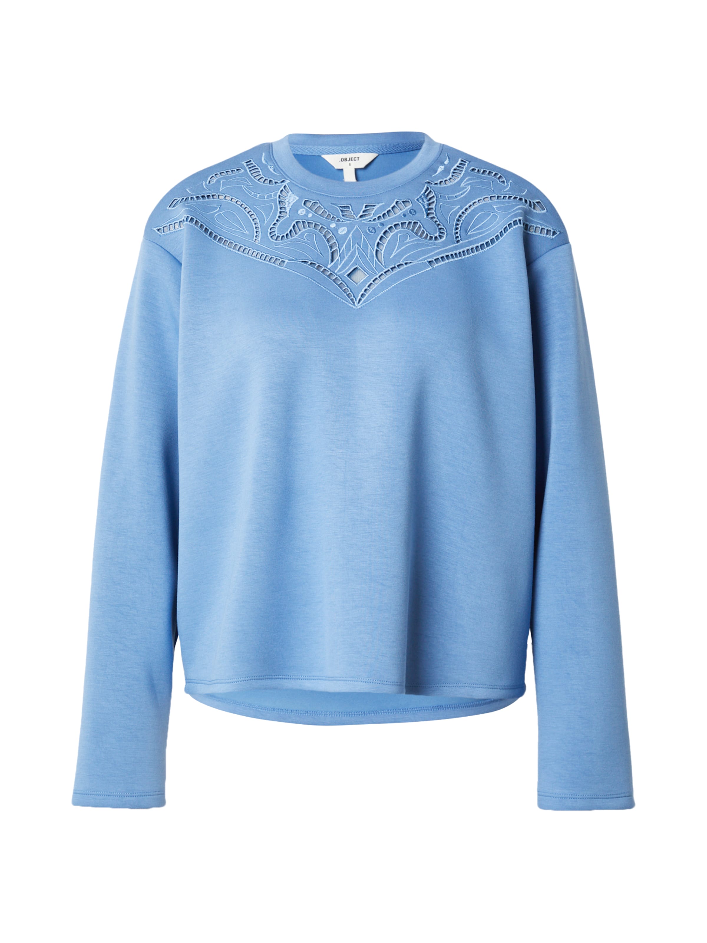 OBJECTSweater majica 'OBJBETZY' - plava boja: prednji dio
