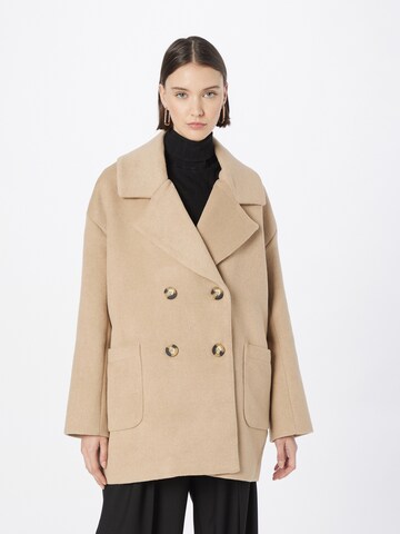 Sofie Schnoor Between-Seasons Coat in Beige: front