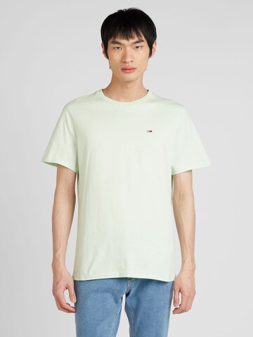 Tommy Jeans - Ajuste regular Camiseta en verde: frente